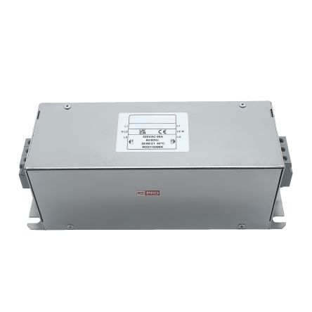 RS PRO 65A 300/520 V ac 50 → 60Hz, Chassis Mount Power Line Filter, Terminal Block 3 Phase [0]; 286-7313