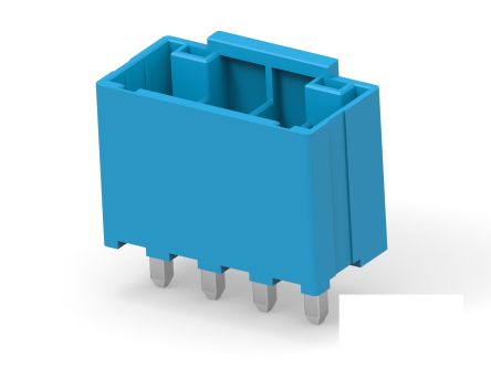 TE Connectivity Power Connector, 4 Way, Male, 2423324, PCB Mount, 300 V ac [2423324-4]; 286-8798