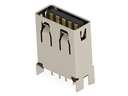 TE Connectivity Straight, Board Mount, Receptacle Type USB 3.2 A USB 3.2 USB Connector [2438987-3]; 286-8811