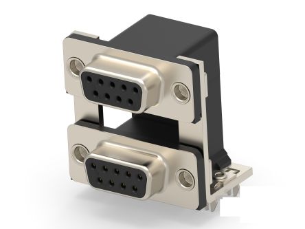TE Connectivity 2454917 9 Way Vertical Board Mount D-sub Connector Socket, 19.05mm Pitch [2454917-1]; 286-8826