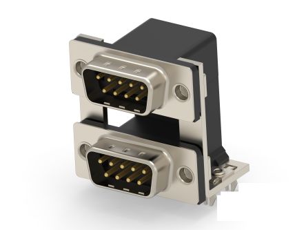 TE Connectivity 2454917 9 Way Vertical Board Mount D-sub Connector Plug, 19.05mm Pitch [2454917-3]; 286-8829