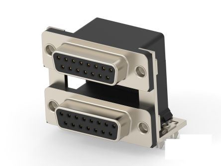 TE Connectivity 2454917 15 Way Vertical Board Mount D-sub Connector Socket, 19.05mm Pitch [2454917-5]; 286-8833