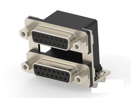 TE Connectivity 2454917 15 Way Vertical Board Mount D-sub Connector Socket, 19.05mm Pitch [2454917-6]; 286-8837