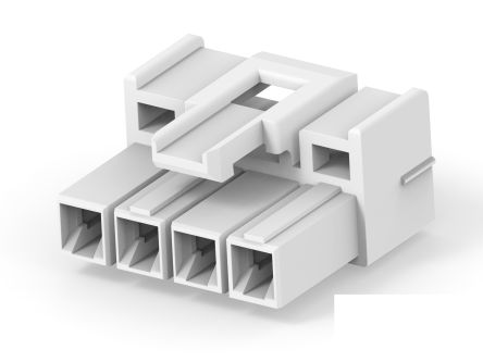 TE Connectivity Power Connector, 4 Way, Female, 3-2408780, PCB Mount, 600 V ac [3-2408780-4]; 286-8844