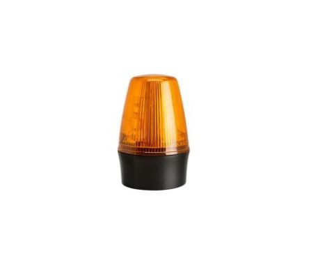 RS PRO Amber Flashing Beacon, 10 → 17 V ac/dc, Surface Mount, Wall Mount, LED Bulb, IP65 [0]; 286-9838