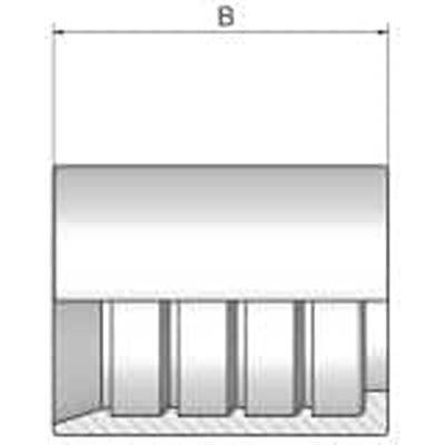 Parker High Pressure ParLock Skive Fittings, 100VS-4 [100VS-4]; 287-0271