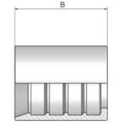 Parker High Pressure ParLock Skive Fittings, 100VS-6 [100VS-6]; 287-0272