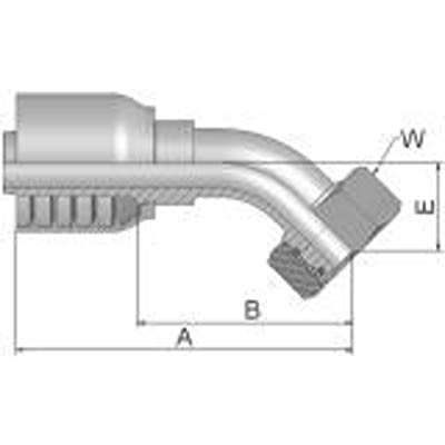Parker Crimped Hose Fitting 3/4 in Hose to M36, 10C70-25-12 [10C70-25-12]; 287-0285