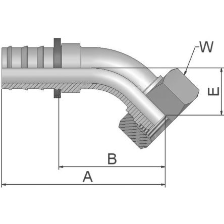 Parker Hydraulic Swivel 1 in Hose to M36, 3C482-28-16 [3C482-28-16]; 287-0420