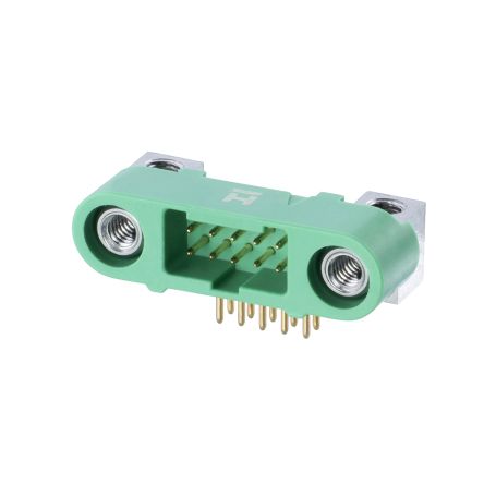 HARWIN G125 Series Horizontal PCB Mount PCB Socket, 10-Contact, 2-Row, 1.25mm Pitch, Solder Termination [G125-MH11005M4P]; 287-0991