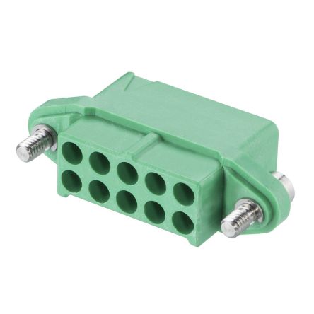 HARWIN, M300 Female Crimp Connector Housing, 3mm Pitch, 10 Way, 2 Row [M300-2241096F2]; 287-1004