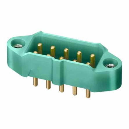HARWIN M300 Series Vertical PCB Mount PCB Socket, 10-Contact, 2-Row, 3mm Pitch, Solder Termination [M300-MV31045M1]; 287-1015
