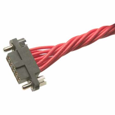 HARWIN M80 Series Straight PCB Socket, 12-Contact, 2-Row, 2mm Pitch, Crimp Termination [M80-4611205]; 287-1035