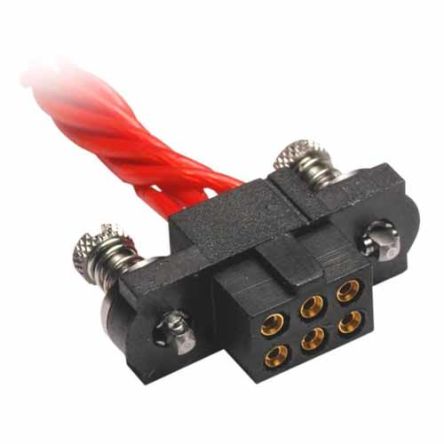 HARWIN M80 Series Straight PCB Socket, 4-Contact, 2-Row, 2mm Pitch, Crimp Termination [M80-4C10405FC]; 287-1060