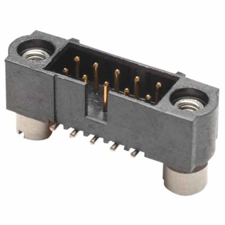 HARWIN M80 Series Vertical Surface Mount PCB Socket, 14-Contact, 2-Row, 2mm Pitch, Crimp Termination [M80-5131442]; 287-1073