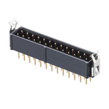 HARWIN M80 Series Vertical PCB Mount PCB Socket, 26-Contact, 2-Row, 2mm Pitch, Crimp Termination [M80-8672605]; 287-1108