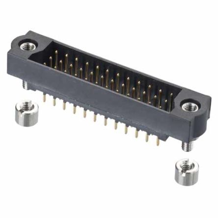 HARWIN M83 Series Vertical PCB Mount PCB Socket, 27-Contact, 3-Row, 2mm Pitch, Crimp Termination [M83-LMT1M2N27-0000-000]; 287-1132