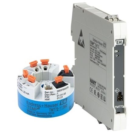 Endress+Hauser iTEMP TMT72 Temperature Transmitter mV, Ohm, RTD, TC Input, 10 → 36 V dc [TMT72-AAA1BABA1]; 287-1873