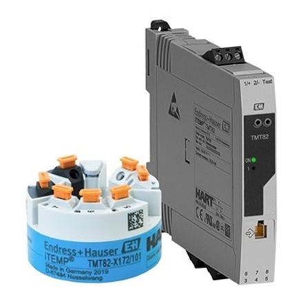 Endress+Hauser iTEMP TMT82 Temperature Transmitter mV, Ohm, RTD, TC Input, 11 → 42 V dc [TMT82-BAA2AB1A1AAA1LA]; 287-1885