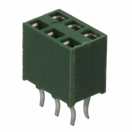 TE Connectivity HV190 Series Vertical PCB Housing, 3 Contact(s), 2.54 mm Pitch, 2 Row(s), Shrouded [215307-3]; 287-1913
