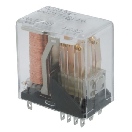 TE Connectivity Chassis Signal Relay, 24 V dc Coil, 2 A, DPDT [9-1393808-5]; 287-1924