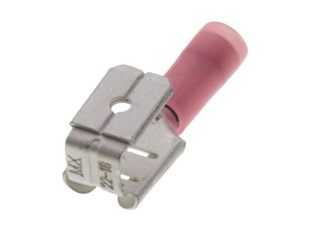 Molex 19012 Red Insulated Female Spade Connector, Quick Disconnect, 6.35 x 0.81mm Tab Size [190120029]; 287-2209