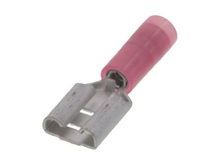 Molex 19019 Red Insulated Female Spade Connector, Quick Disconnect, 6.35 x 0.81mm Tab Size [190190012]; 287-2214