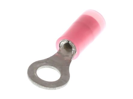 Molex, 19073 Insulated Ring Terminal, 8 (M4) Stud Size, Red [190730013]; 287-2222