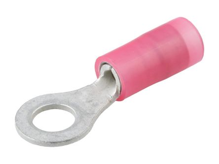 Molex, 19073 Insulated Ring Terminal, 10 (M5) Stud Size, Red [190730017]; 287-2225