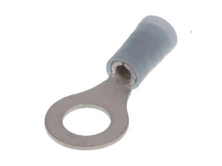 Molex, 19073 Insulated Ring Terminal, 1/4 (M6) Stud Size, Blue [190730076]; 287-2228