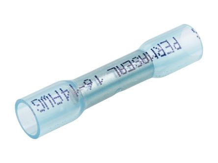 Molex, 19164 Butt Splice Splice Connector, Blue, Insulated, Tin 14 → 16 AWG [191640044]; 287-2238