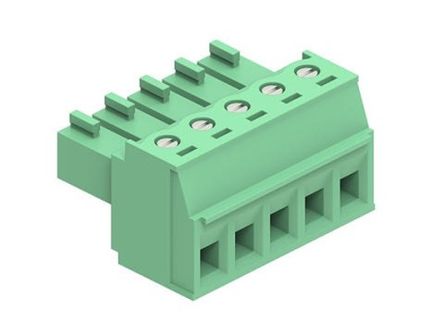 Molex, 3.81mm Pitch, 39510, 5 Way, Horizontal, Pluggable Terminal Block, Plug, 395105005 [395105005]; 287-2282