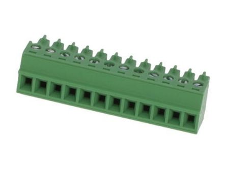 Molex, 3.81mm Pitch, 39510, 12 Way, Horizontal, Pluggable Terminal Block, Plug, 395105012 [395105012]; 287-2292