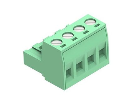 Molex, 5.08mm Pitch, 39530, 4 Way, Horizontal, Pluggable Terminal Block, Plug, 395305004 [395305004]; 287-2313