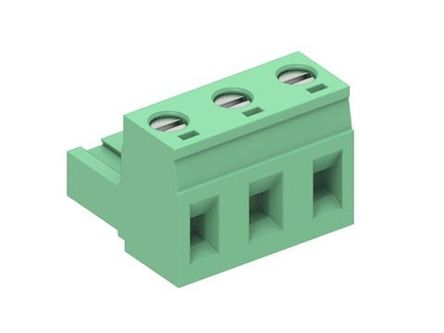 Molex, 7.62mm Pitch, 39704, 3 Way, Pluggable Terminal Block, Plug, 397040003 [397040003]; 287-2340