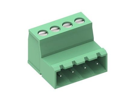 Molex, 5.08mm Pitch, 39715, 4 Way, Pluggable Terminal Block, Plug, 397150004 [397150004]; 287-2347
