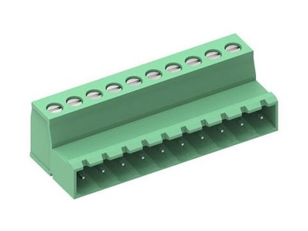 Molex, 5.08mm Pitch, 39715, 10 Way, Pluggable Terminal Block, Plug, 397150010 [397150010]; 287-2349