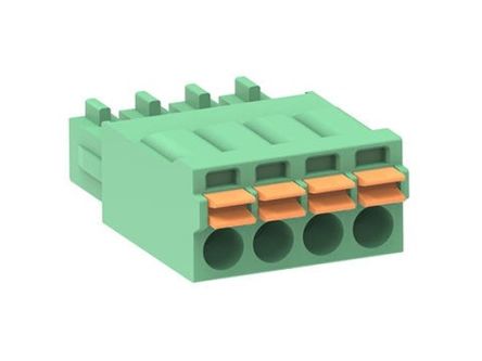 Molex, 3.5mm Pitch, 39763, 4 Way, Horizontal, Pluggable Terminal Block, Plug, 397630104 [397630104]; 287-2351