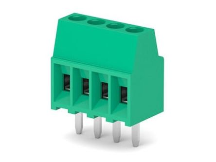 Molex 39773 Series PCB Terminal Block, 4-Contact, 2.54mm Pitch, Vertical Mount, 1-Row [397730004]; 287-2352