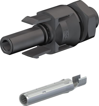 Staubli Cable Coupler MC4 Series, Panel Mount Solar Connector PV-ADBP4 [32.0076P0001-UR]; 287-2930