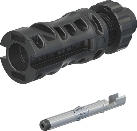 Staubli MC4-Evo 2 Series, Male, Panel Mount Solar Connector, Cable CSA, 2.5mm², Rated At 32A, 1.5 kV PV-ADS4 [32.0345P0001]; 287-2963