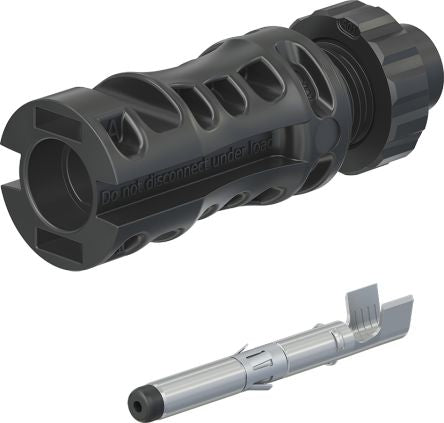 Staubli MC4-Evo 2 Series, Male, Panel Mount Solar Connector, Cable CSA, 4mm², Rated At 42A, 1.5 kV PV-ADS4 [32.0347P0001]; 287-2968