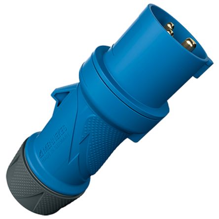 MENNEKES, PowerTOP Xtra IP54 Blue 3P Connector Plug, Rated At 32A, 230 V [13513]; 287-2987