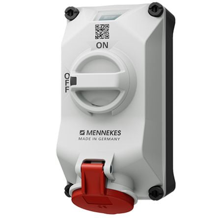 MENNEKES, DUOi IP44 Wall Mount 5P Socket Socket, Rated At 16A, 400 V [5611506G]; 287-3027