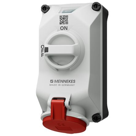 MENNEKES, DUOi IP44 Wall Mount 5P Socket Socket, Rated At 32A, 400 V [5613506G]; 287-3035