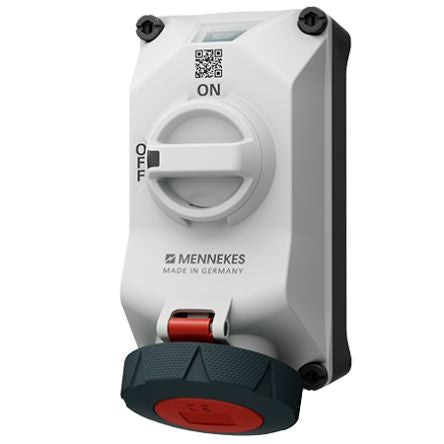 MENNEKES, DUOi IP69 Wall Mount 5P Socket Socket, Rated At 32A, 400 V [5614506G]; 287-3039