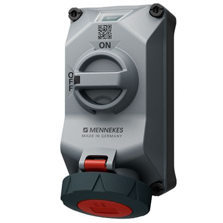 MENNEKES, DUOi R IP69 Wall Mount 5P Socket Socket, Rated At 32A, 400 V [5814506T]; 287-3042