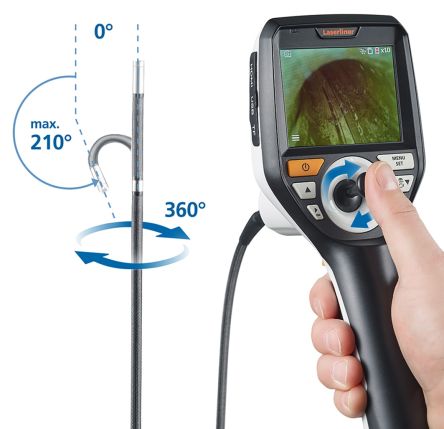 Laserliner 092.275A 6mm probe Inspection Camera, 2m Probe Length, 960 x 72pixels Resolution, LED Illumination [092.275A]; 287-3046
