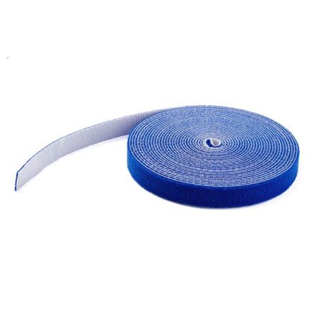 StarTech.com Cable Ties, Hook and Loop, 25ft x 17.78 mm, Blue Nylon, Pk-1 [HKLP25BL]; 287-3357