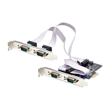 StarTech.com 4 Port PCIe RS232, RS422, RS485 Serial Card [PS74ADF-SERIAL-CARD]; 287-3384